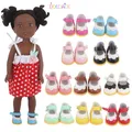 5cm bjd Puppen schuhe Puppe Prinzessin Mini Leder 30cm Gelenk puppen schuhe für 14 Zoll American &