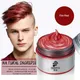 Color Hair Wax Styling Pomade 8 Color Fashion Grandma Grey Disposable Natural Hair Strong Gel Cream