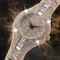 Luxusmarke Strass Diamanten Frauen Uhren Quarz Armband Kleid Armreif Uhr Damen Armbanduhren Uhr