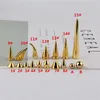 Alle Arten von Gold Metal Screwback Cone Studs Bullet Spike Stud Punk Bag Belt Shoes Clothes