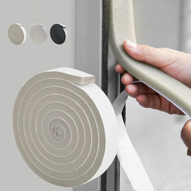 Fenster dichtung streifen Tür riss Schall dämmung Staub wind dichter Kunststoff Stahl fenster selbst klebender Schiebefenster schwamm streifen