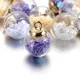 10Pcs Charms Star Sequins Transparent Glass Ball 16mm Pendants Crafts Making Findings Handmade