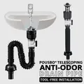 Universal Sink Drain Pipe Set Retractable Deodorant Sewer Drainage Water Hose Wash Basin Drainer