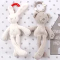 Rabbit Toys Bunny Bear Soft Cute Baby Crib Stroller Plush Infant Doll Mobile Bed Pram kid Animal