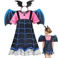 Halloween Costume Vampire Cosplay Dress Girl Kids Princess Dress Up Children Carnival Party Disguise