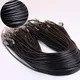 NK697 New Wholesale Collares Men Bijoux Twisted Braided Black PU Leather Cord Necklace For Women DIY