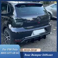 Car Rear Bumper Diffuser Spoiler Splitter For VW Polo MK5 GTI 6R 6C Two/Four Door Facelift 2010-2018