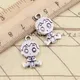 10pcs Charms Baby Boy Girl 24x13mm Tibetan Bronze Silver Color Pendants Antique Jewelry Making DIY