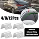 4/8/12pcs Car Wind Rain Deflector Fitting Clips Stainless Steel Car Rain Eyebrow Clip Replacement