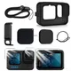 Silicone Case for GoPro Hero 12 11 10 9 Black Tempered Glass Screen Protector Protective Film Lens