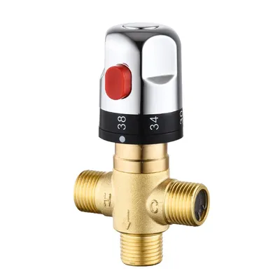 Brass Thermostatic Mixing Valve Temperature Control Ceramic for Solar Water Heater Parts Cartridge WF107