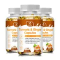 Turmeric & Ginger Capsules Organic Black Pepper Apple Cider Vinegar Supports Metabolism