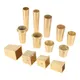 1pc Furniture Leg Cover Foot Solid Copper Tip Brushed Brass Table Chair Cylinder/Cone Cap Protect