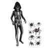 Gruselige Halloween Horror Kinder Kapuze Kostüm beängstigend Skelett Sensenmann Kostüm Jungen