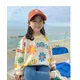 Frühling Herbst Kinder Baumwolle schöne Blumen Sweatshirt Baby Mädchen Pullover Pullover Kinder