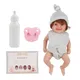 Neugeborenen Baby Realistische Newborn Baby Puppen Silikon Volle Körper Nette Kleine Baby