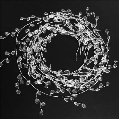 DIY Acryl Kristall Perlen Vorhang Garland Hochzeit Dekorationen Zweig String Kristall Perle Party