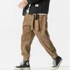 Winter Neue Japanische männer Bund Cord Harem Hosen Casual Jogging Jogginghose Hip-hop Straße Männlich Große Größe M-5XL