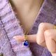 Mode Blau Bösen blick Choker Halskette für Frauen Glück Türkische Schmuck Edelstahl Kette Mädchen