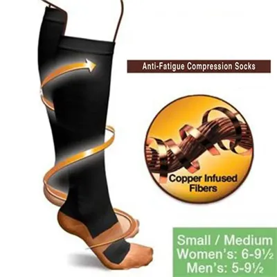 Unisex Anti-Fatigue Compression Socke Wunder Kupfer Toot Schmerzen Relief Anti Fatigue Magie Socken