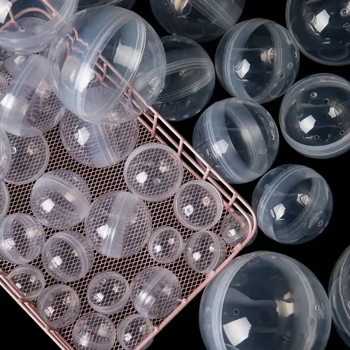 Leere runde klare Kapseln Spielzeug Aufbewahrung koffer Ei Kaugummi automaten kleiner Behälter für