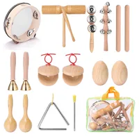 11 stücke Kinder Hand Schlag instrumente Kit tragbare Kinder Musik Erleuchtung Musik instrumente Set