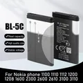 1/10pcs 3 7 v 1020mah batterie BL-5C bl5c bl 5c wiederauf ladbare batterien für nokia 2112 2118 2255