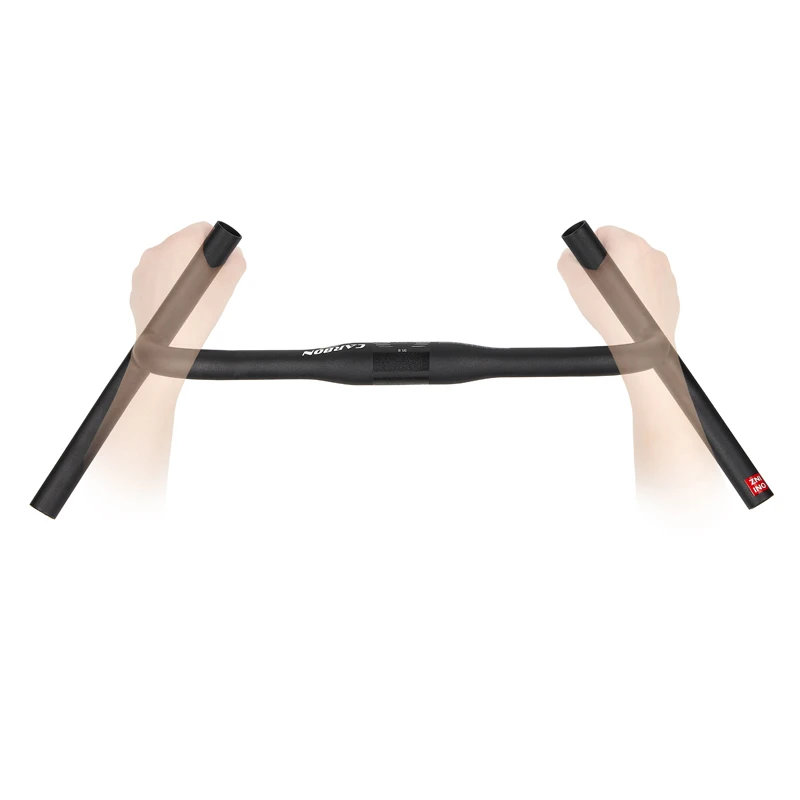 ZNIINO Neue Carbon modifizieren Gravel H Lenker Big Flare Bar Zyklus Cross Road MTB Fahrrad Lenker Carbon Faser Reisen Fahrrad