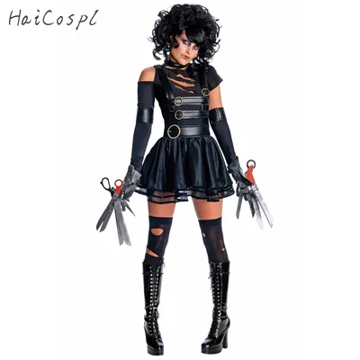 Film Edward Scissorhands Cosplay Kostüme für Erwachsene Frauen Halloween Party Disguise Weibliche Image