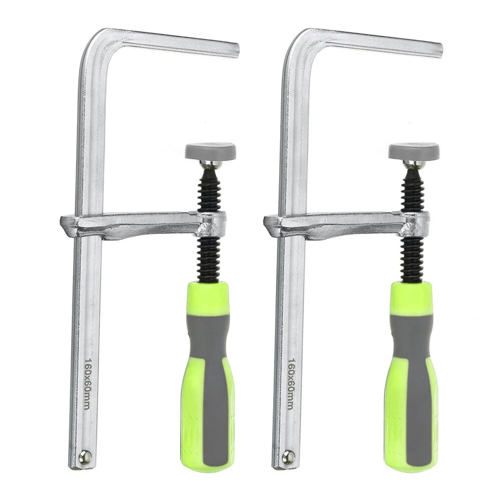 2 Stück Schnell verstellbare Schraubengriff-Schienenkreissägen-Schienenklemmen MFT-Klemmen für Festool Rail Track Saw und MFT-Tisch-Holzbearbeitungswerkzeuge Image