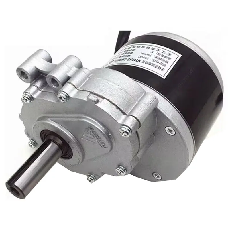 250 W 24 V Bürstenmotor mit niedriger Drehzahl und DC-Getriebebürstenmotor mit verlängerter Welle für Rollstuhl Image