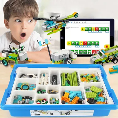 NEUES WeDo 2.0 Core Set Robotics STEAM Boxed Kit Kompatibel mit 45300 We-Do-Bausteinen DIY Lernspielzeug Weihnachtsgeschenke Image