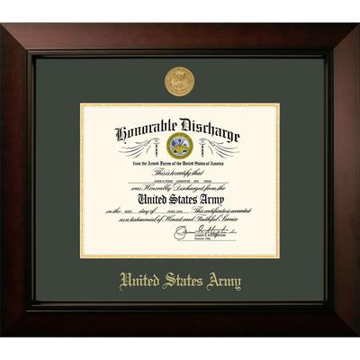 Patriot Frames Army 8.5x11 Discharge Legacy Frame with Gold Medallion