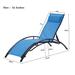 2PCS Set Chaise Lounges Outdoor Lounger Recliner Chair - N/A