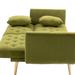 Accent Sofa, Velvet Fabric Loveseat Couch, Convertible Futon Sofa Bed