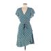 Diane von Furstenberg Casual Dress: Blue Dresses - Women's Size X-Small