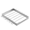 Portable Grill 1 set Durable Useful Grill Stainless Steel Barbecue Rack for Outdoor Use
