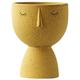 FRCOLOR Ceramic Planter Pot Small Desktop Flower Planter Ceramic Plant Pot Abstract Flower Pot