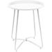 Outdoor Indoor Side End Table (White)