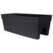 HElectQRIN 3527-36 Harmony Rail Planter Black