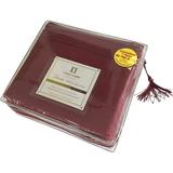 Queen Size 1800 Thread Count 60% Clara Clark Egyptian Cotton 40% Polyester Microfibre Blen Pill Free Guaranteed Deep Pocket Fits Mattress Up To 18 Inch Thick 15177-Burgundy-2D