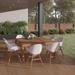 Amazonia Betty 9-Piece Solid Wood 100% FSC Patio Dining Set