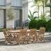 Amazonia Cityscape 9-Piece Teak Wood 100% FSC Patio Dining Set