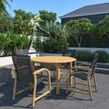 Amazonia Meadow Breeze 5-Piece Teak Finish Wood 100% FSC Patio Dining Set