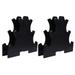 Dumbbell Stand 2pcs 3-Tier Dumbbell Storage Rack Plastic Tree Stand Dumbbell Holder (Black)