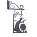 Niusricy Halloween Witch Decorations Vintage Witch Silhouette Metal Art Witch Statues Outdoor Yard Decorations