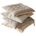 Stripe Square Chair Cushion Outdoor Patio Seat Back Cushion Dining Chairs Pad for Autumn Winter Office Kitchen