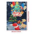 Christmas Garden Flag Christmas Flags for Outside 12x18 Double Sided Christmas Flag Weather Resistant Artist Rendered Christmas Yard Flag Winter Yard Decorations Holiday Banners Outdoor