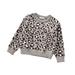 Sunisery Kids Baby Girl Boy Leopard Knit Sweater Long Sleeve Crewneck Pullover Tops Cheetah Sweatshirt Fall Winter Warm Clothes