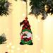 Christmas Wooden Gnome Ornaments Hanging Christmas Wood Gnome Decors Christmas Leprechaun Gnome Hanging Assorted Cutout Gnome Ornaments Pendants with Ropes for Christmas Tree Home Decor